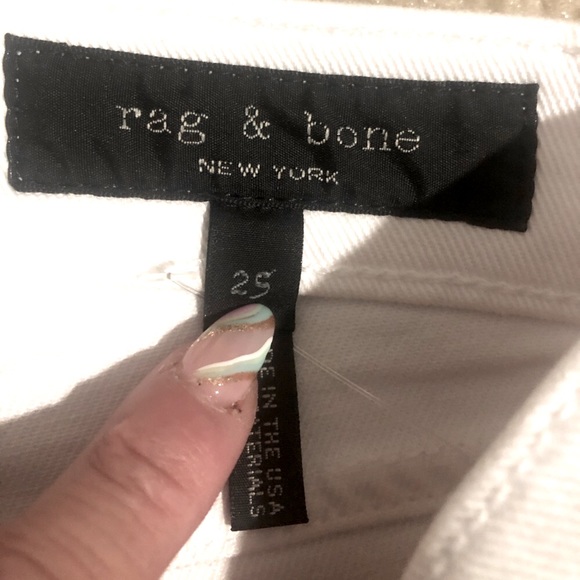 Rag & Bone Cigarette High Rise White Jeans. NWT! Sz 25 & 27 - Picture 15 of 16